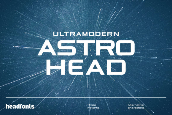 Astrohead: A Modern Display Font That Elevates Handmade Design