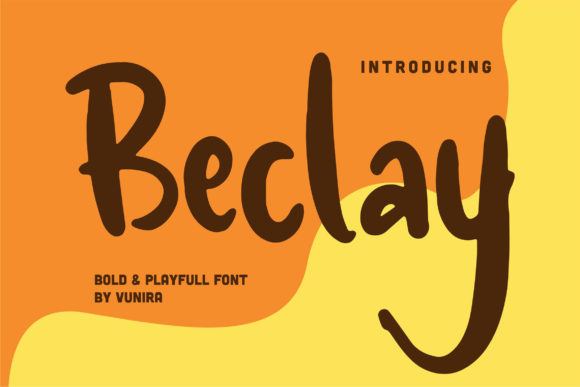 Beclay: A Paint-Brushed Display Font for Scroll-Stopping Campaigns