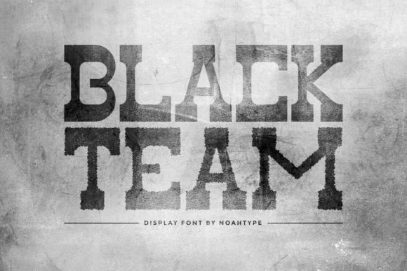 Black Team: A Display Font That Adds Western Charm to Your Brand