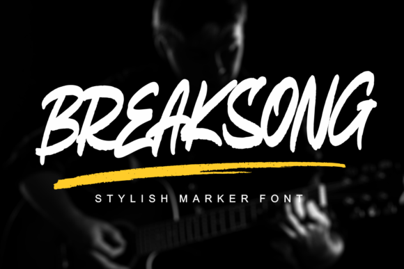 Breaksong: A Brushed Display Font with Urban Grace