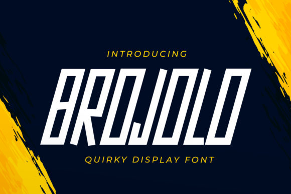 Brojolo: A Daring Display Font for Digital Brand Identity