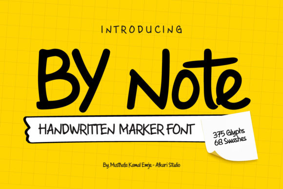 By Note: A Handwritten Display Font That Feels Like Your Brand’s Voice