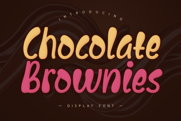 Chocolate Brownies Font: Playful, Chic & Perfect for Handmade Labels