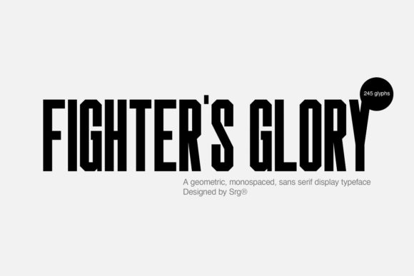 Fighters Glory: A Bold Display Font for Impactful Web Headlines