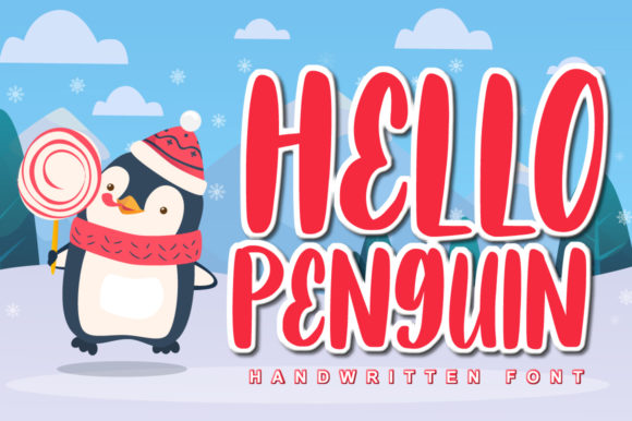Hello Penguin: A Playful Display Font for Digital Branding