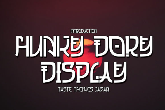 Hungky Dory: A Japanese-Themed Display Font That Delivers Personality
