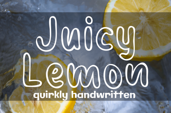 Juicy Lemon: A Fresh Display Font for Editorial Design