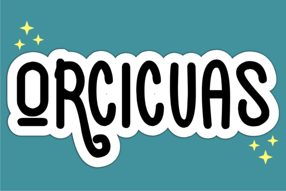 Orcicuas: A Display Font That Commands Attention—Without Screaming