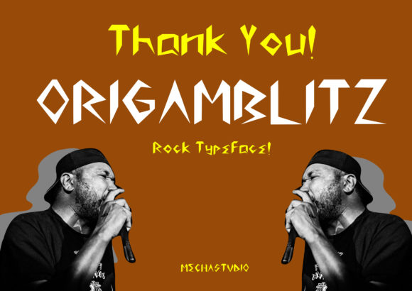 Origamblitz: A Display Font with Editorial Grit