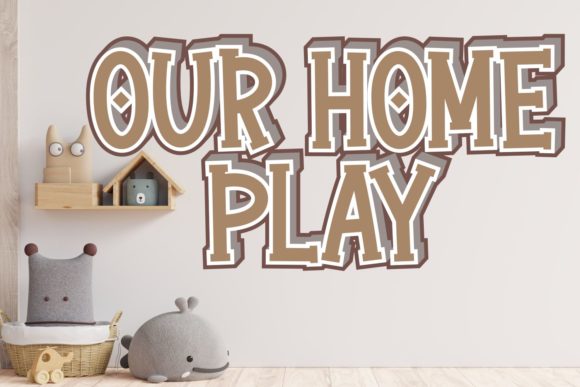 Our Home Play: A Bold Display Font for Editorial Impact