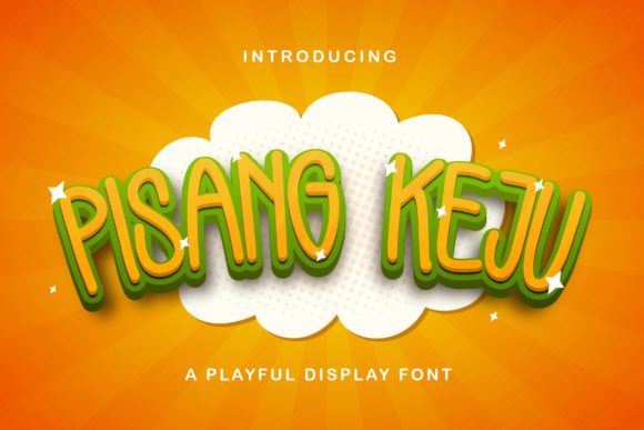 Pisang Keju: A Playful Display Font That Feels Like Summer Break