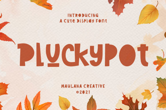 Pluckypot: A Display Font with Editorial Charm