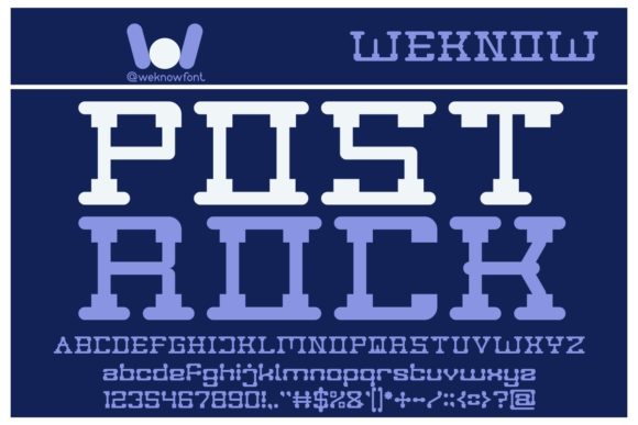 Post Rock: A Display Font That Makes Your Headlines Instantly Clickable