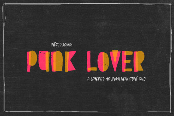 Punk Lover: A Bold Display Font for Editorial Impact