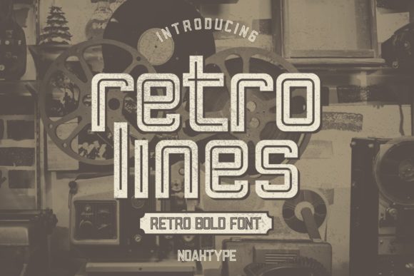 Retro Lines: A Display Font That Adds Authentic Charm to Your Brand