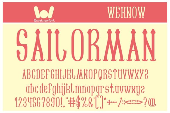 Sailorman: A Display Font That Commands Attention