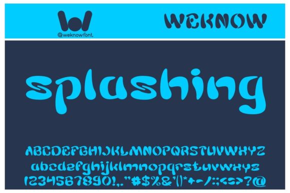 Splashing Font: A Bold, Playful Display Typeface for Crafters