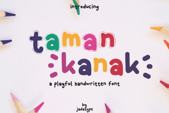 Taman Kanak: A Sweet, Friendly Display Font for Warm Brand Identities