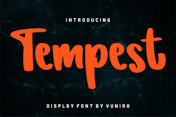Tempest: A Friendly Display Font That Feels Like a Warm Welcome