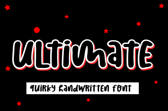 Ultimate Font: A Friendly Display Typeface for Digital Design