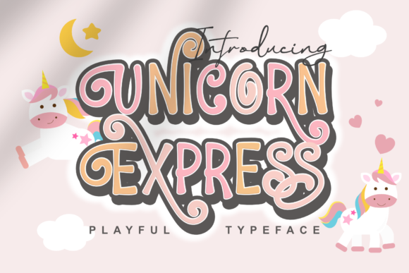 Unicorn Express: A Playful Display Font for Joyful Editorial Moments