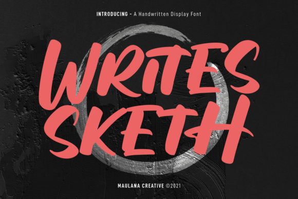 Writes Sketh: A Brushed Display Font That Breathes Life Into Editorial Moments